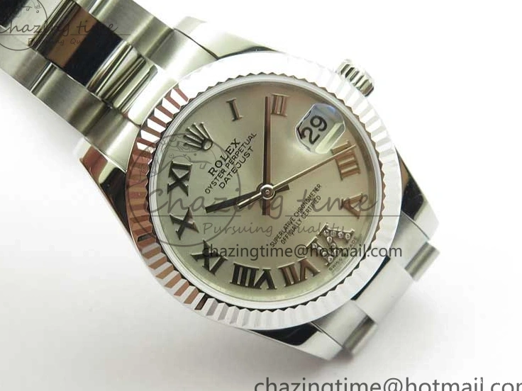 0104 Datejust 31mm 278271 SS BP Maker Best Edition Silver Roman Dial on Oyster Bracelet Trendy 2746